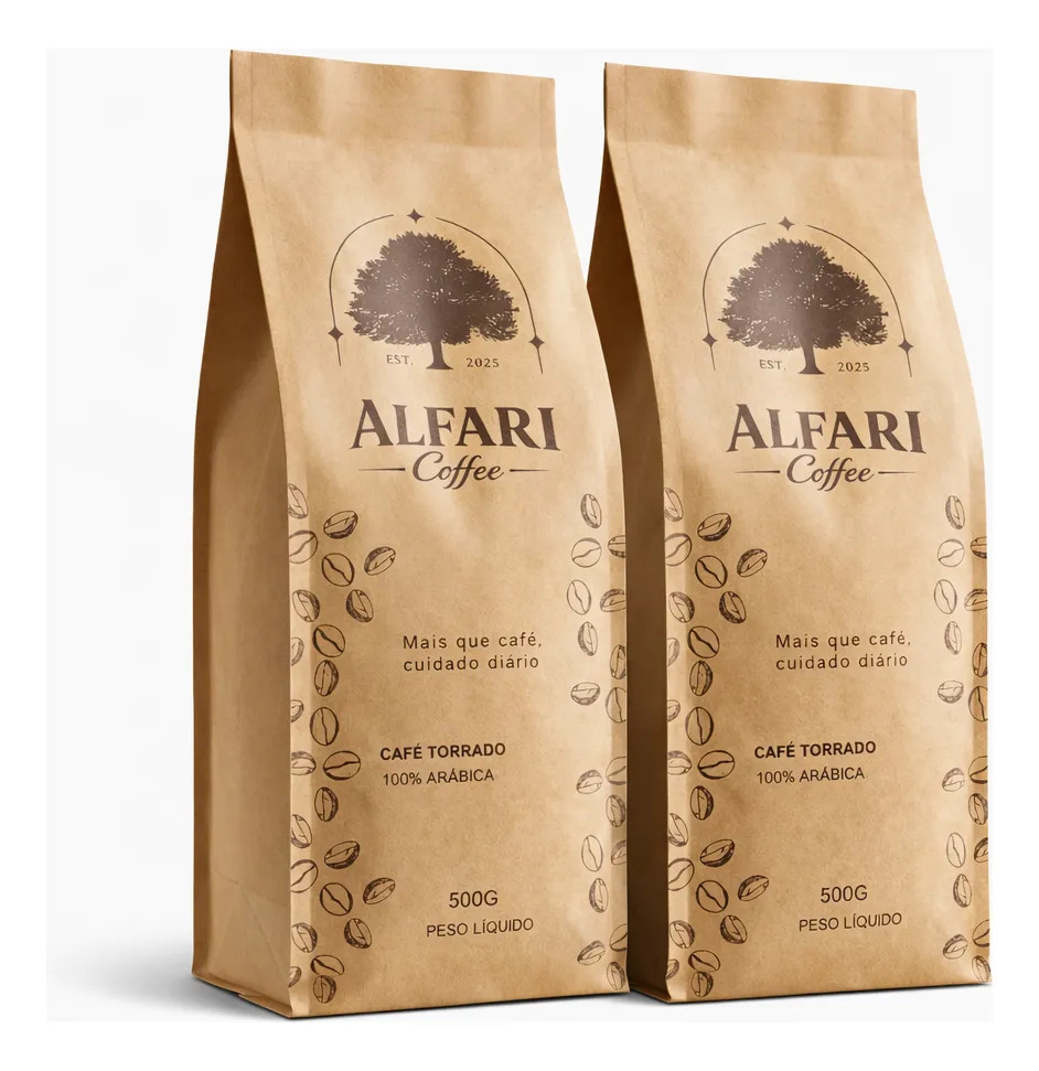 Pacotes de café Alfari Coffee